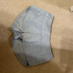 LIGHT BLUE LULULEMON SHORTS SIZE 2
